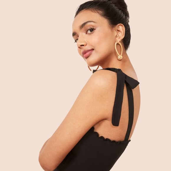 Reformation Christine Dress - Black - Picture 5 of 12